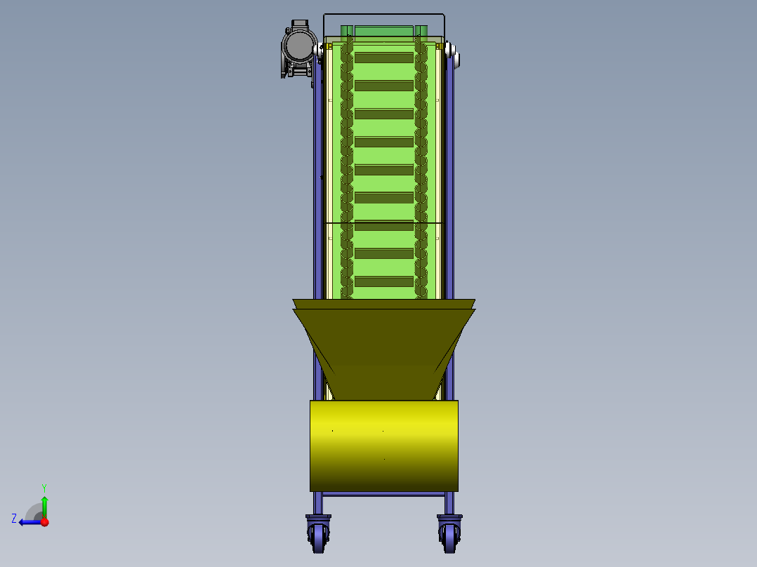 H646 提升机右视图