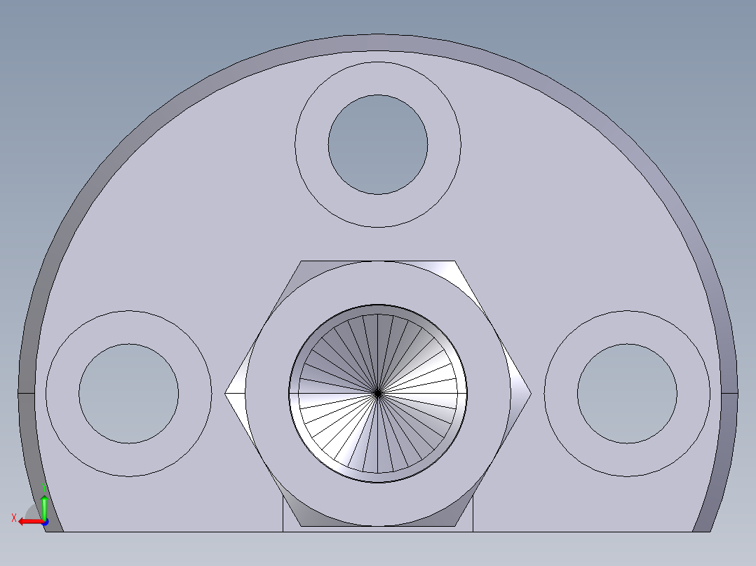 快速聯結器(B)2510-3D多系列多零件图纸模型后视图