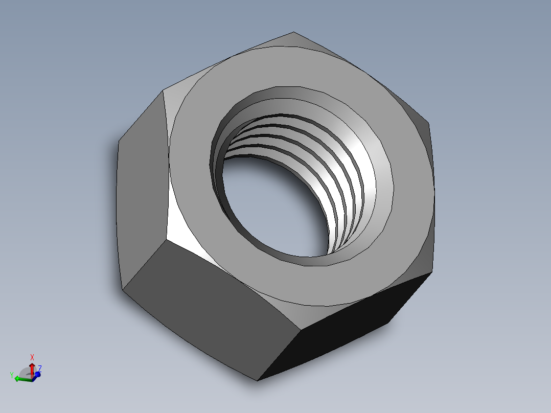 DIN 934 螺母-M18 Nut.SLDPRT