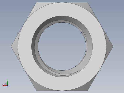 DIN 934 螺母-M18 Nut.SLDPRT后视缩略图