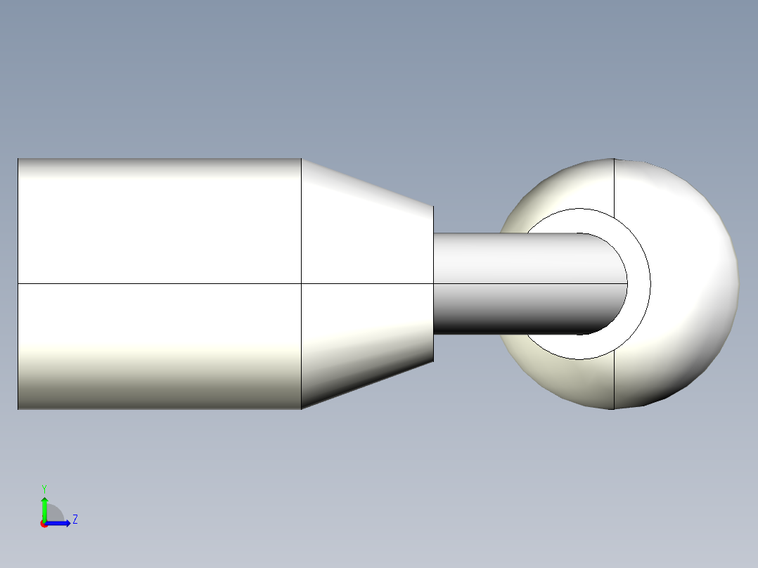 把手2443-3D多系列多零件图纸模型左视图