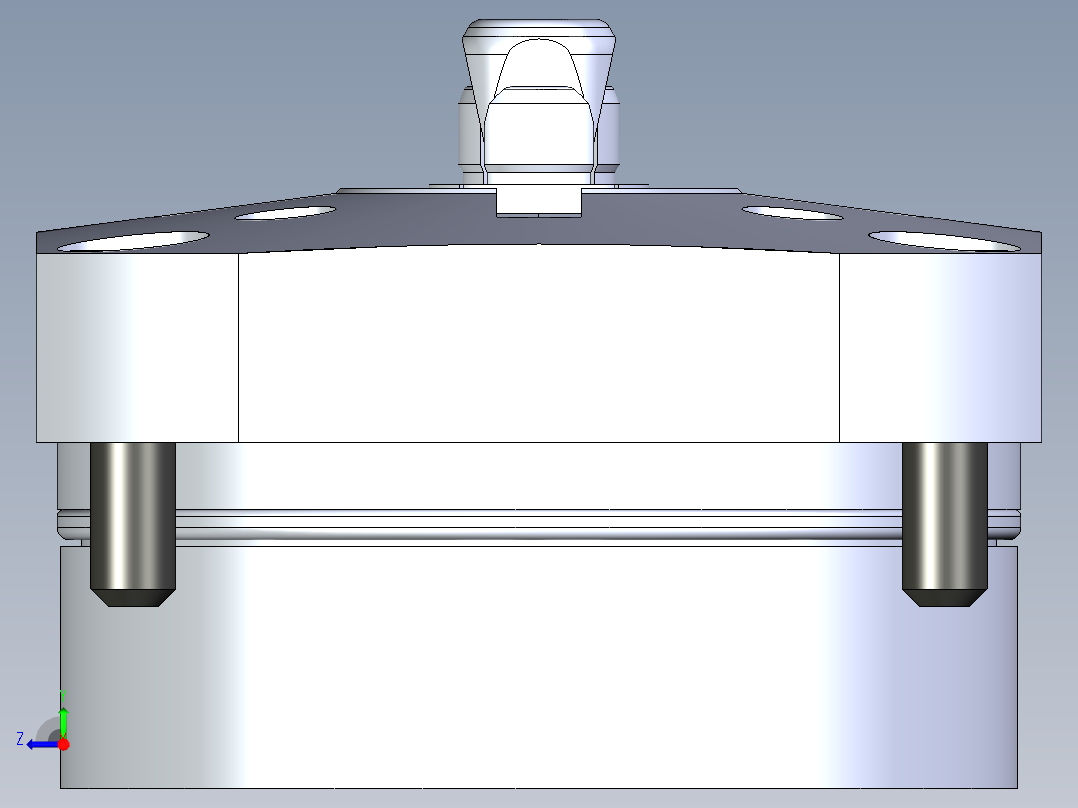 KOSMEKSWH2100-G多系列多零件图纸模型多系列多零件图纸模型右视图