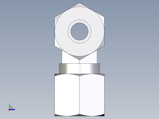 卡套式工业通用硬管接头EO_Union_tee_T08L71左视缩略图