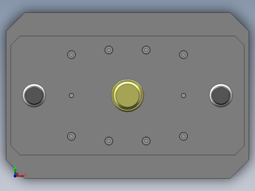 盒型件剖切模前视缩略图