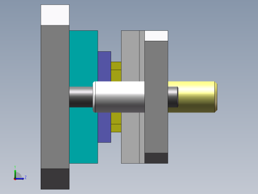 盒型件剖切模左视缩略图