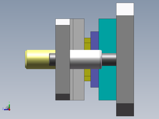 盒型件剖切模右视缩略图