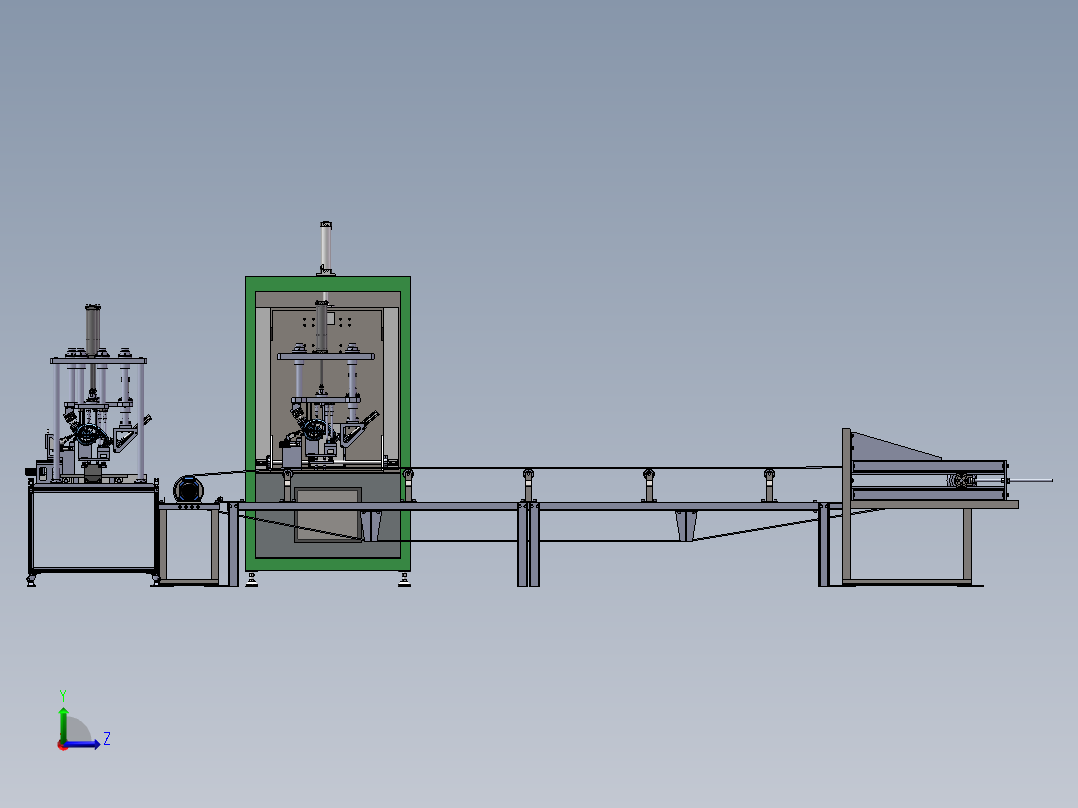 检测机整体方案(1)左视图