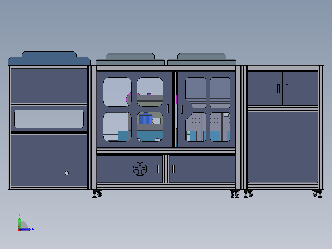 撕膜清洁机左视图