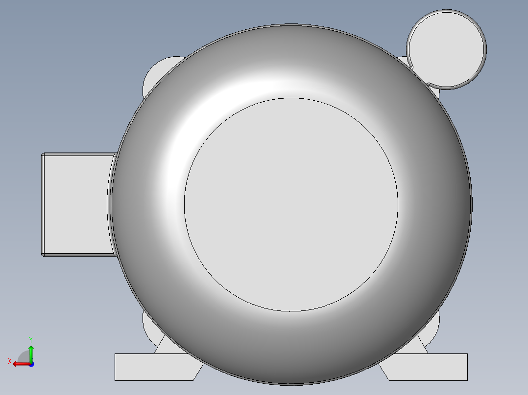 异步电机DJ_YS系列(IP44)_IMB35型_YS-90L-2_2后视图