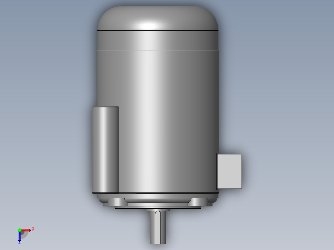 异步电机DJ_YS系列(IP44)_IMB35型_YS-90L-2_2俯视图