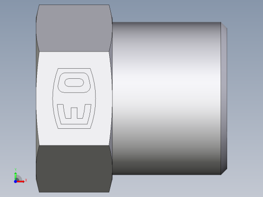 卡套式工业通用硬管接头EO_Blanking_plug_for_tube_ends_ROV08S71X前视缩略图