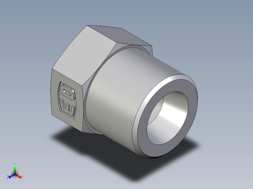 卡套式工业通用硬管接头EO_Blanking_plug_for_tube_ends_ROV08S71X正等轴测缩略图