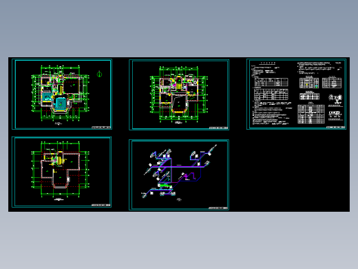 别墅户式空调与采暖设计图