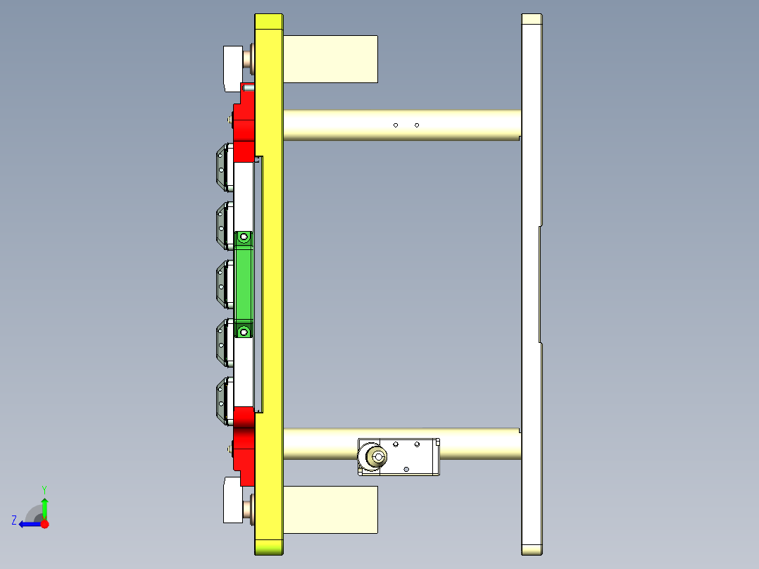G2-C-笔记本CNC工装夹具三维模型CNC2右视图