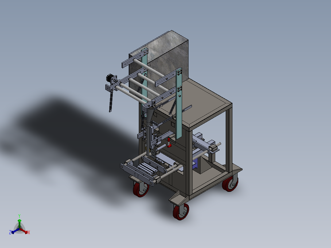 包装机sw16可编辑正等轴测图