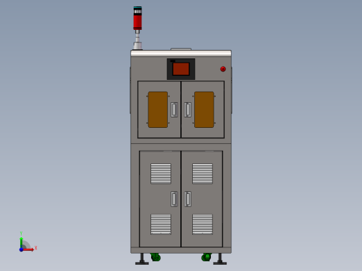 双轨散热翻板机sw18可编辑前视缩略图