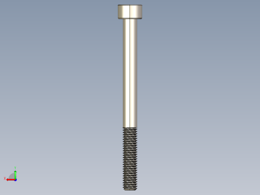 Screw_DIN_912_M5x60_A2.STEP公制内六角螺钉后视缩略图