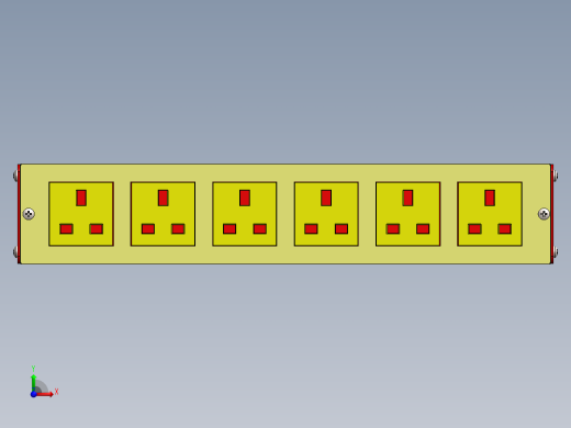 插排电控箱子前视缩略图