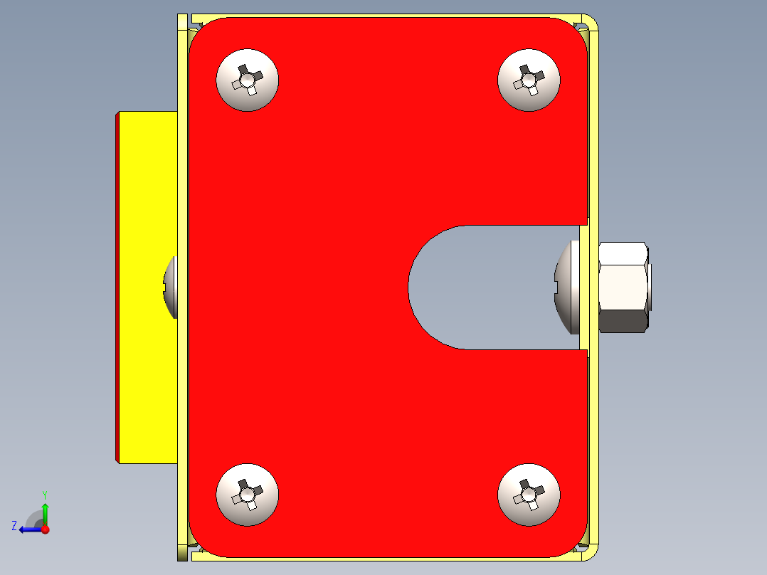 插排电控箱子右视图
