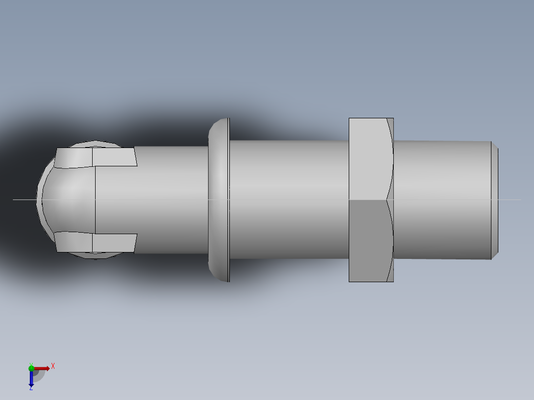 直角过板接头、6D9-16LN俯视图