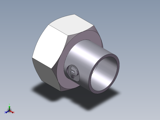 90度焊接接头、2WC-28X2.0非标正等轴测缩略图
