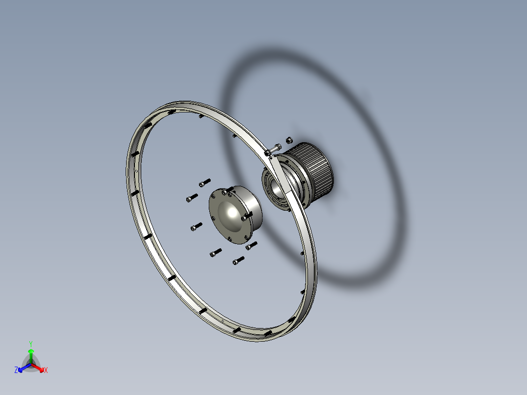 B3003480-立式带锯正等轴测图
