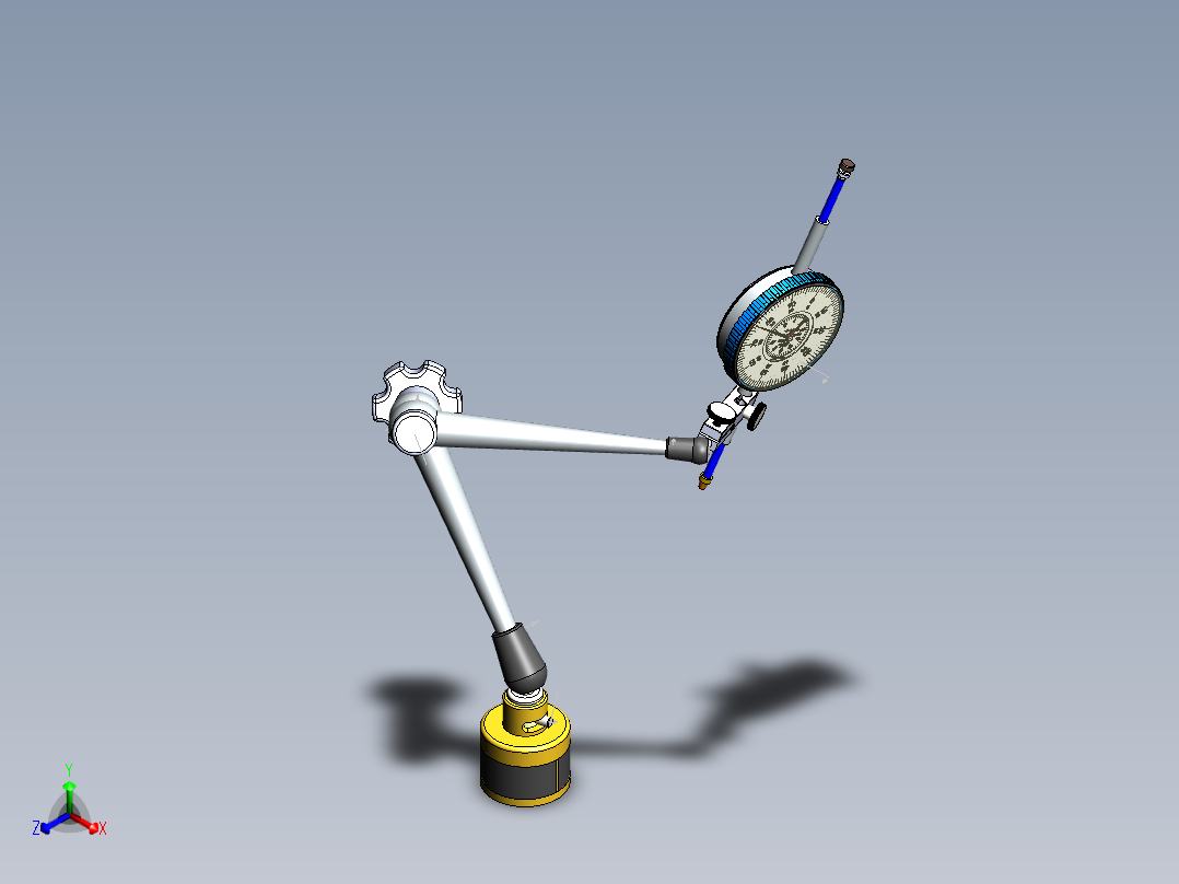 磁力座(8)正等轴测图