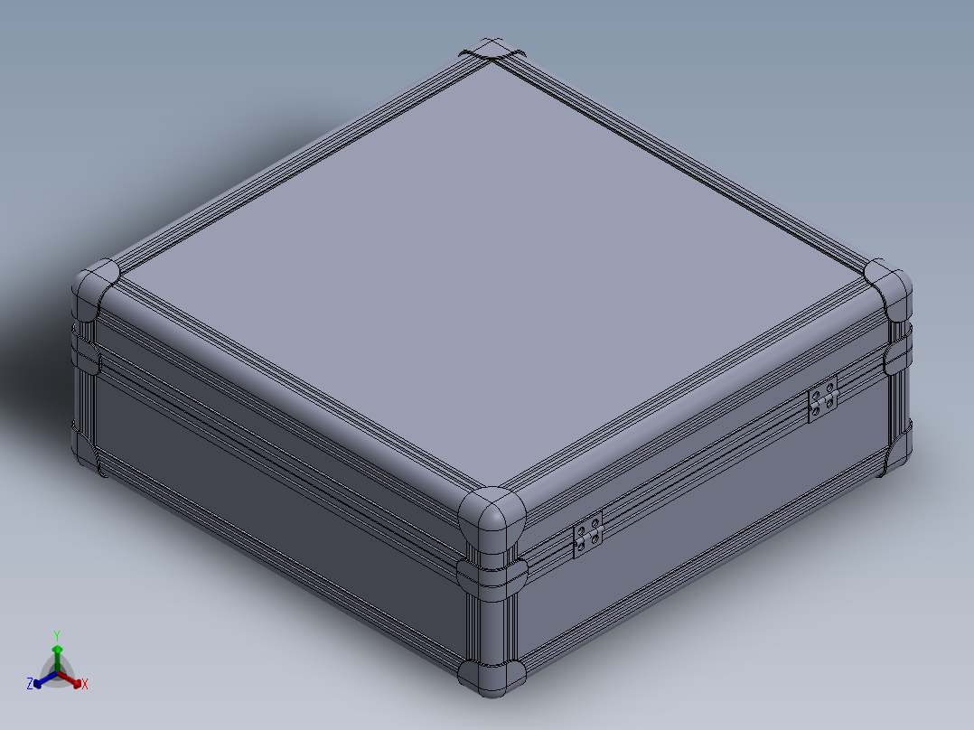 旅行箱(2)正等轴测图