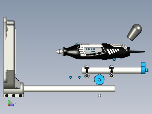 B2004065-3D打印钻床左视缩略图