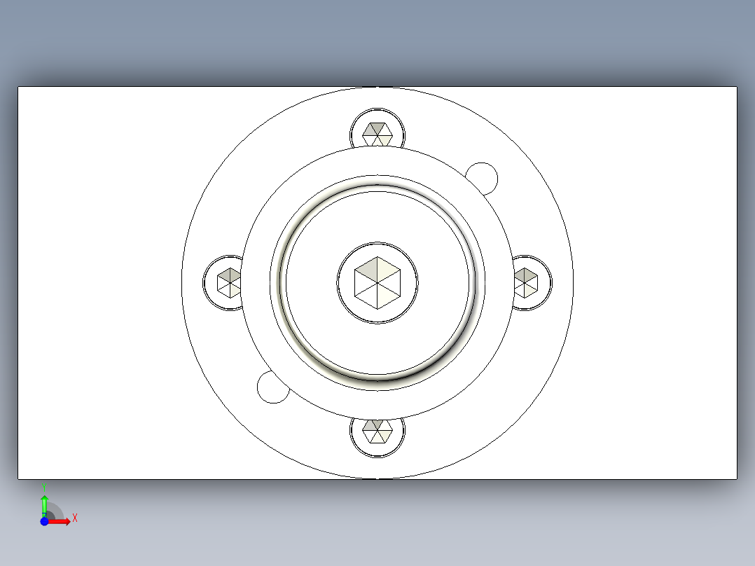 无凸缘圆筒形件再拉深模前视图