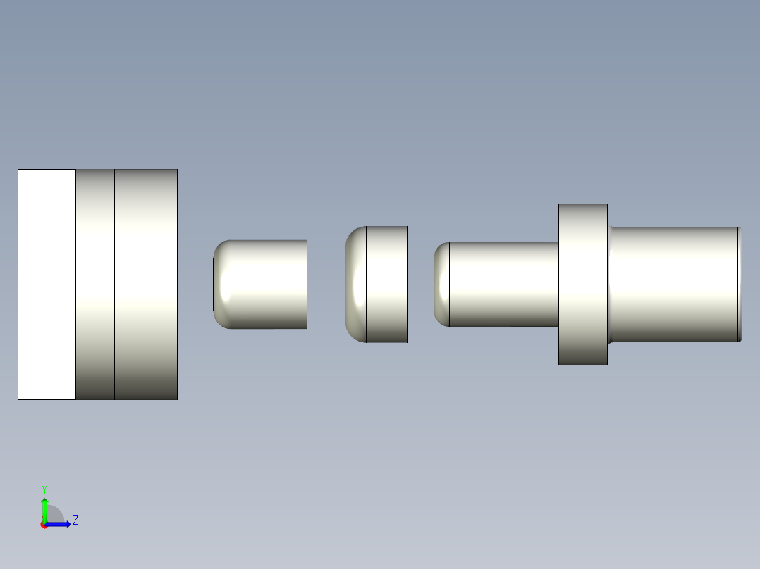 无凸缘圆筒形件再拉深模左视图