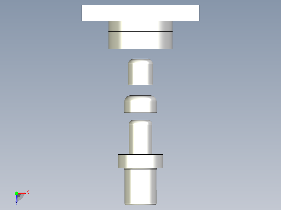 无凸缘圆筒形件再拉深模俯视图