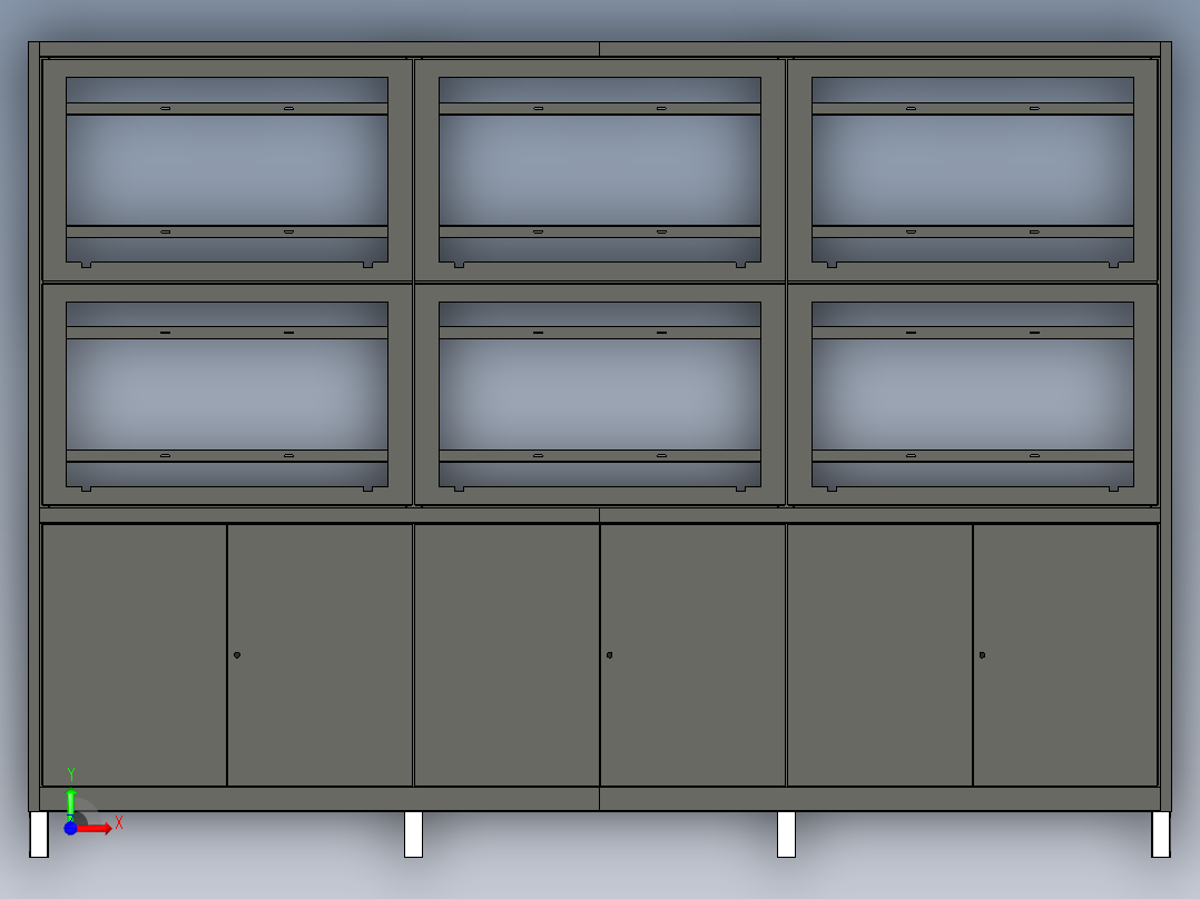 电视屏幕墙前视图