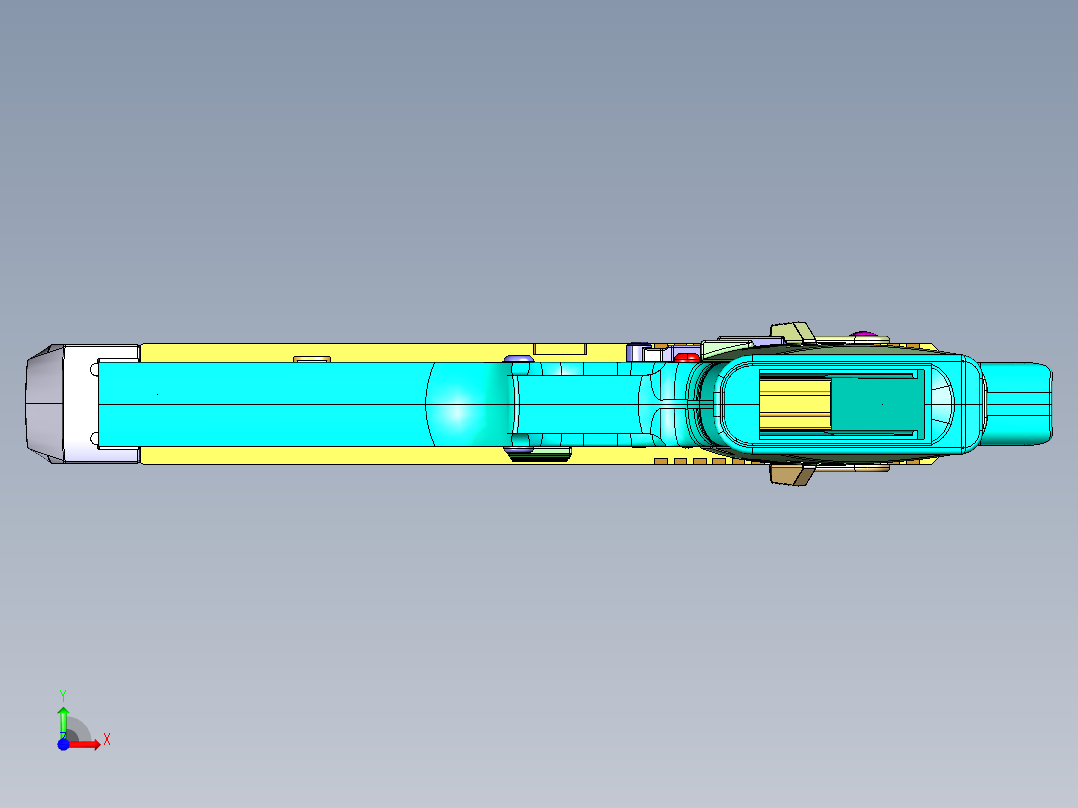 手枪左轮冲锋枪老式狙击步枪设计3D图纸desert-eagle-14 STP IGS前视图