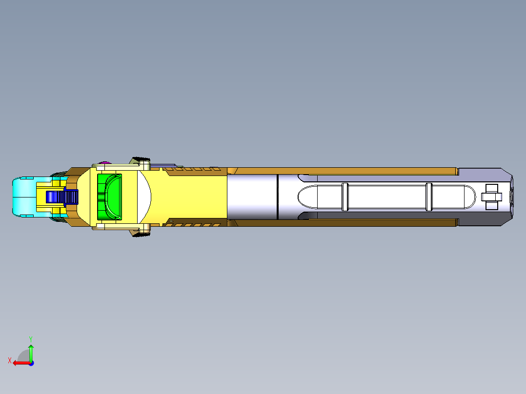 手枪左轮冲锋枪老式狙击步枪设计3D图纸desert-eagle-14 STP IGS后视图