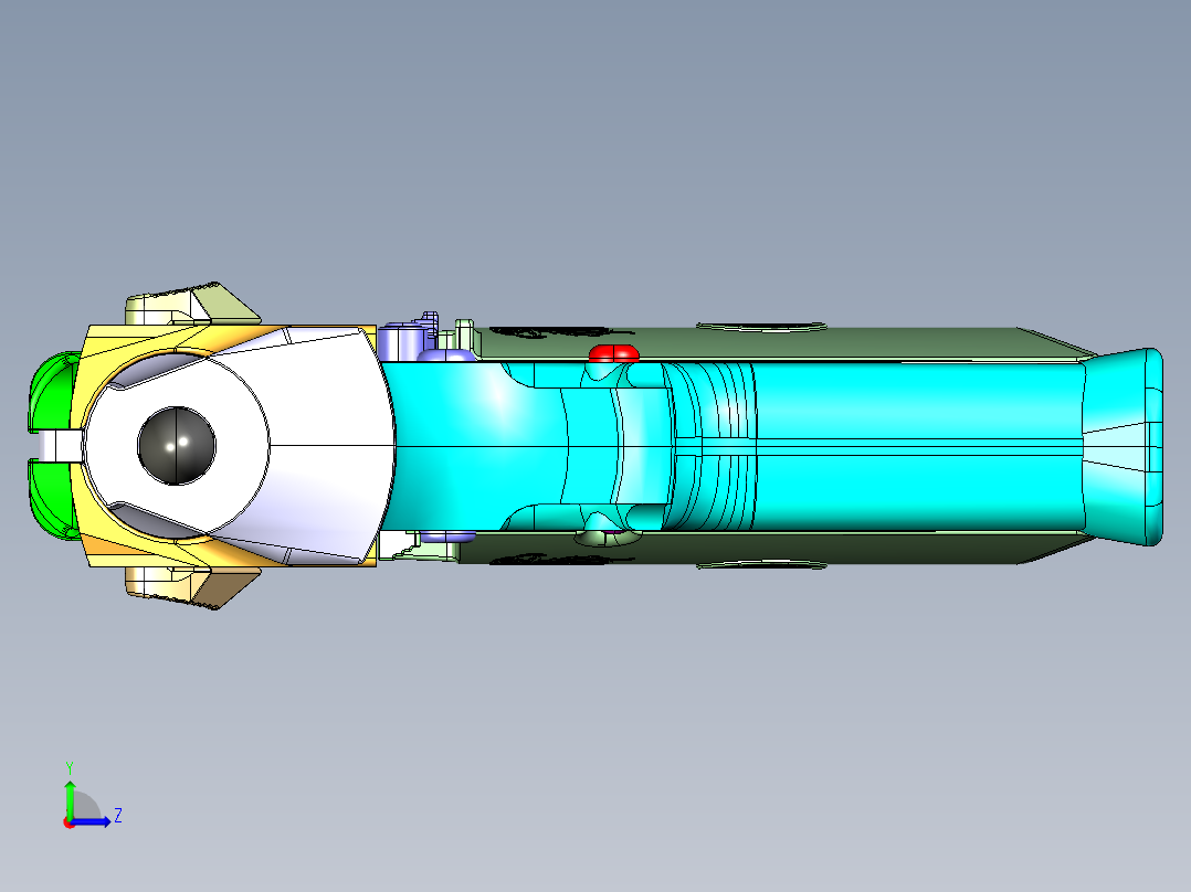 手枪左轮冲锋枪老式狙击步枪设计3D图纸desert-eagle-14 STP IGS左视图
