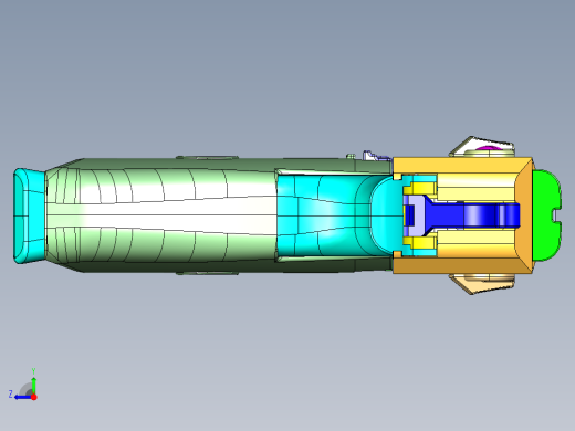 手枪左轮冲锋枪老式狙击步枪设计3D图纸desert-eagle-14 STP IGS右视缩略图