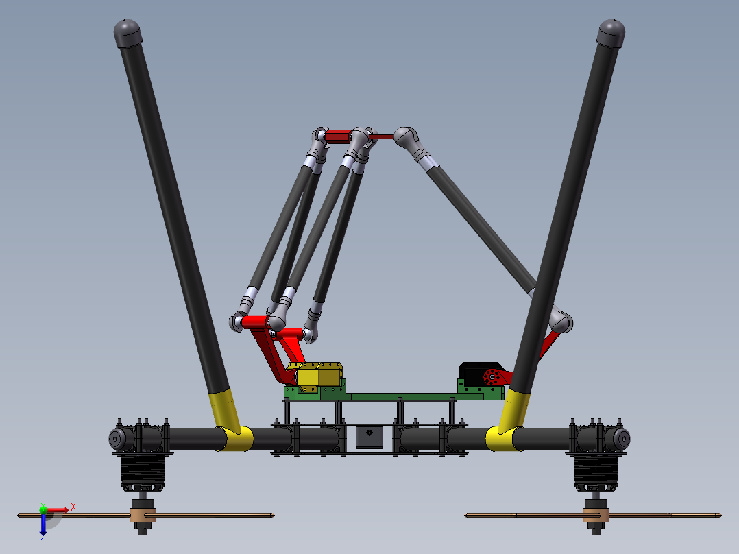无人机模型俯视图