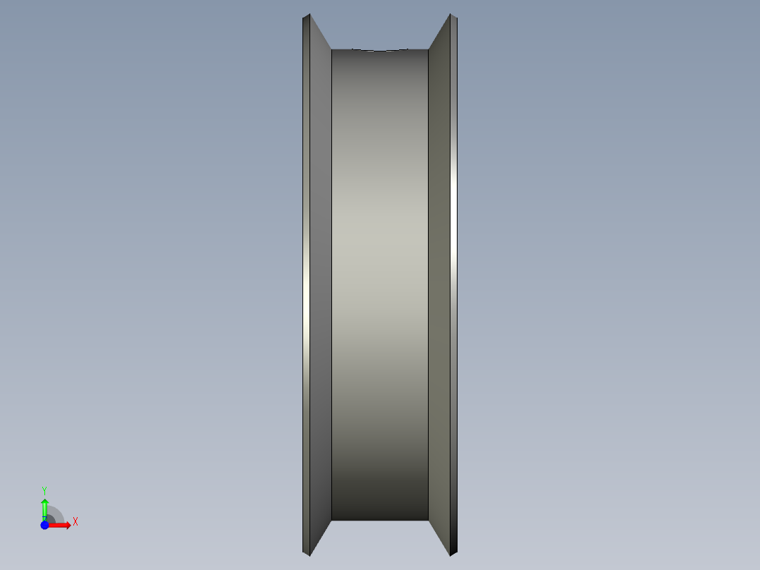 XL050同步轮(36齿XL型带宽127mm)前视图