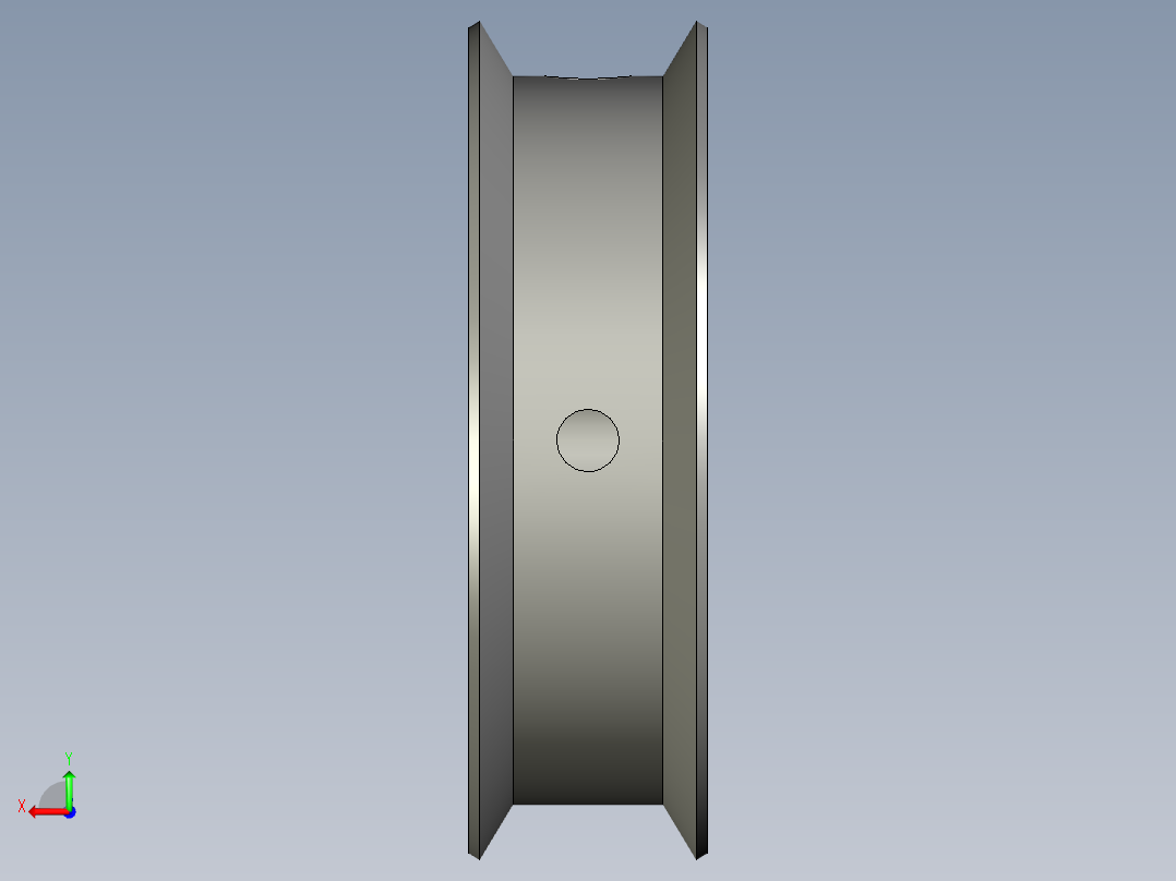 XL050同步轮(36齿XL型带宽127mm)后视图