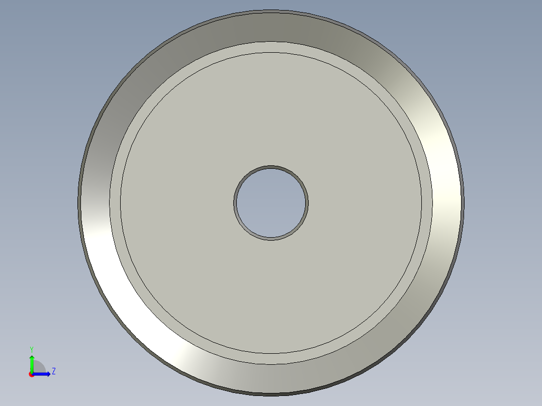 XL050同步轮(36齿XL型带宽127mm)左视图
