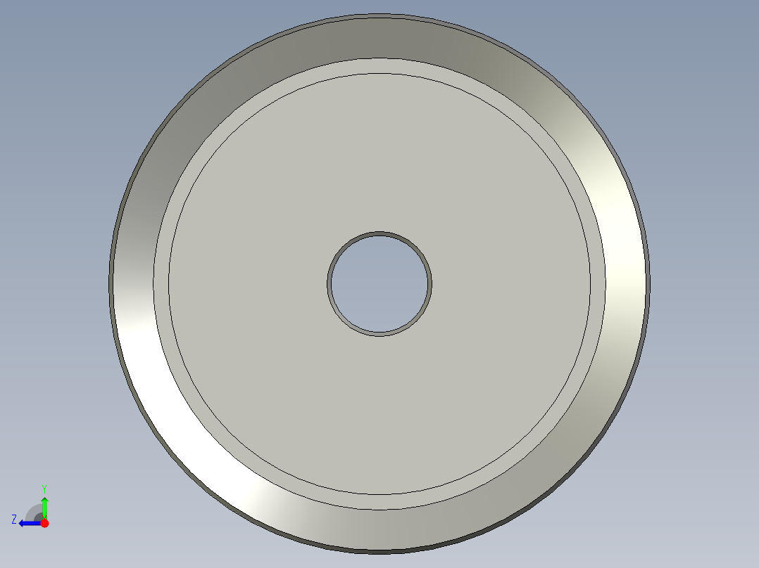 XL050同步轮(36齿XL型带宽127mm)右视图