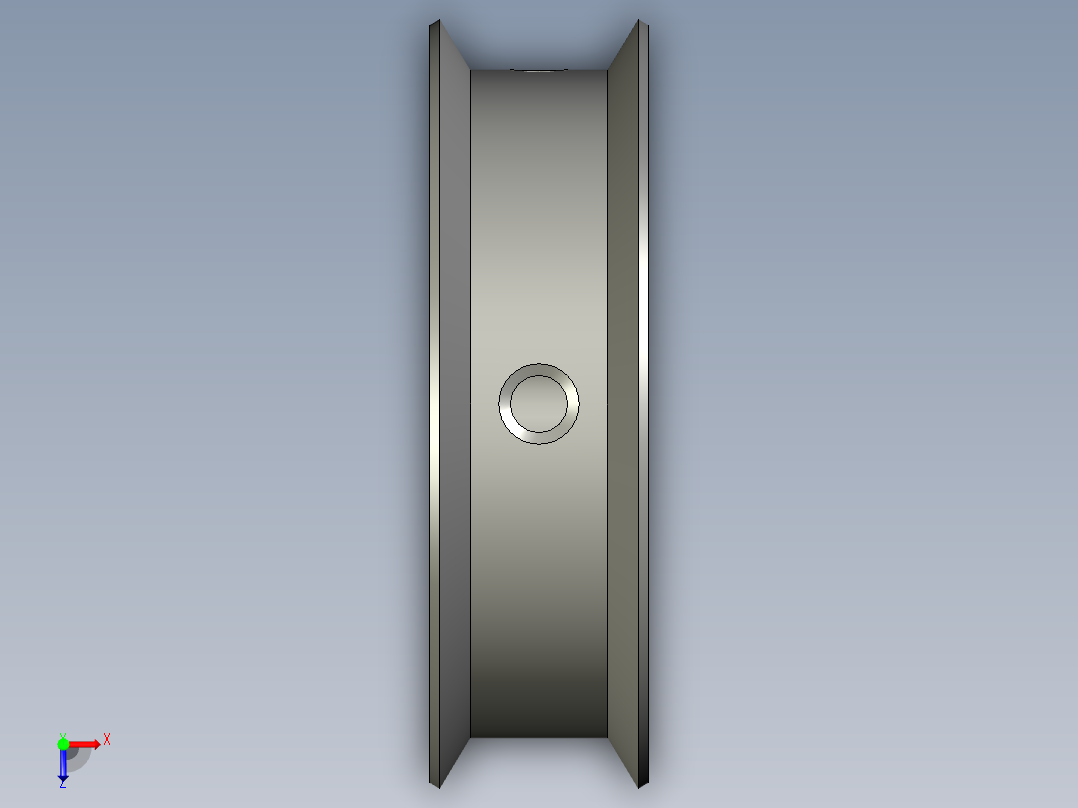 XL050同步轮(36齿XL型带宽127mm)俯视图