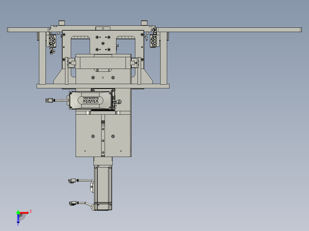 滤料机构俯视图