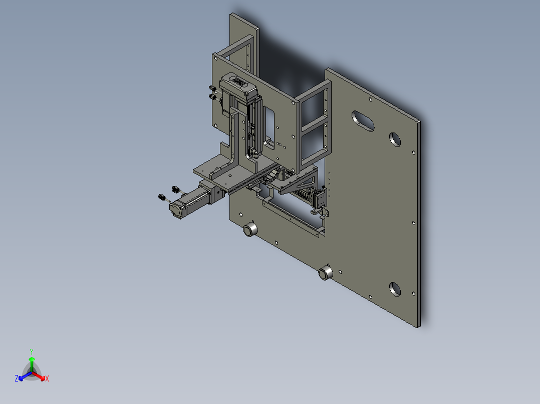滤料机构正等轴测图