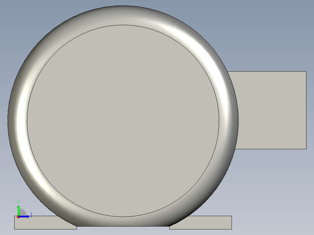 37KW东元电机左视图