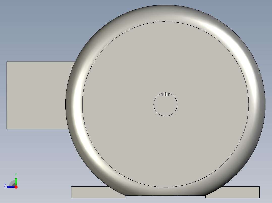 37KW东元电机右视图