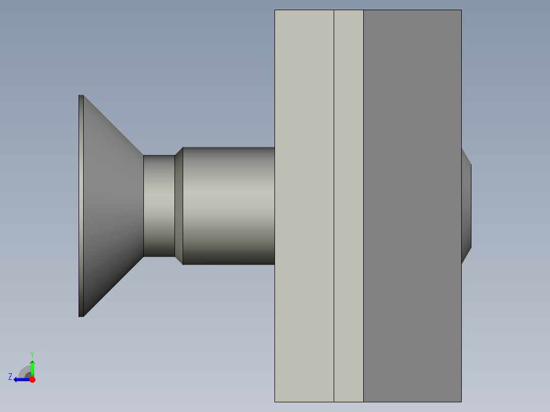 40铝合金-滑块螺母-沉头螺钉M6X20-组件-LXYC-BOSS借用-R20右视图