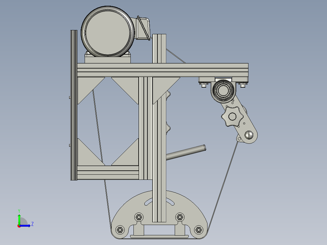 沙袋抛光机左视图
