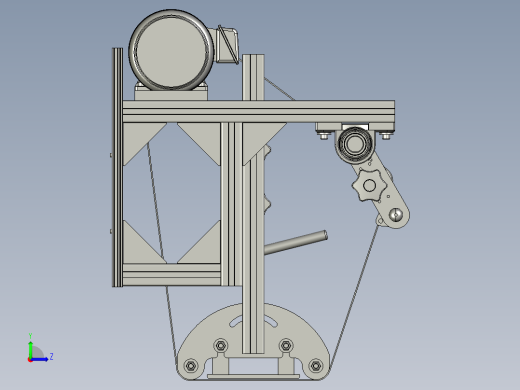 沙袋抛光机左视缩略图